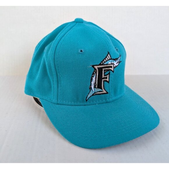 Vintage Florida Marlins Fitted Hat 7 1/8 MLB 90s Sports Specialties Wool Cap Pro - Picture 1 of 8